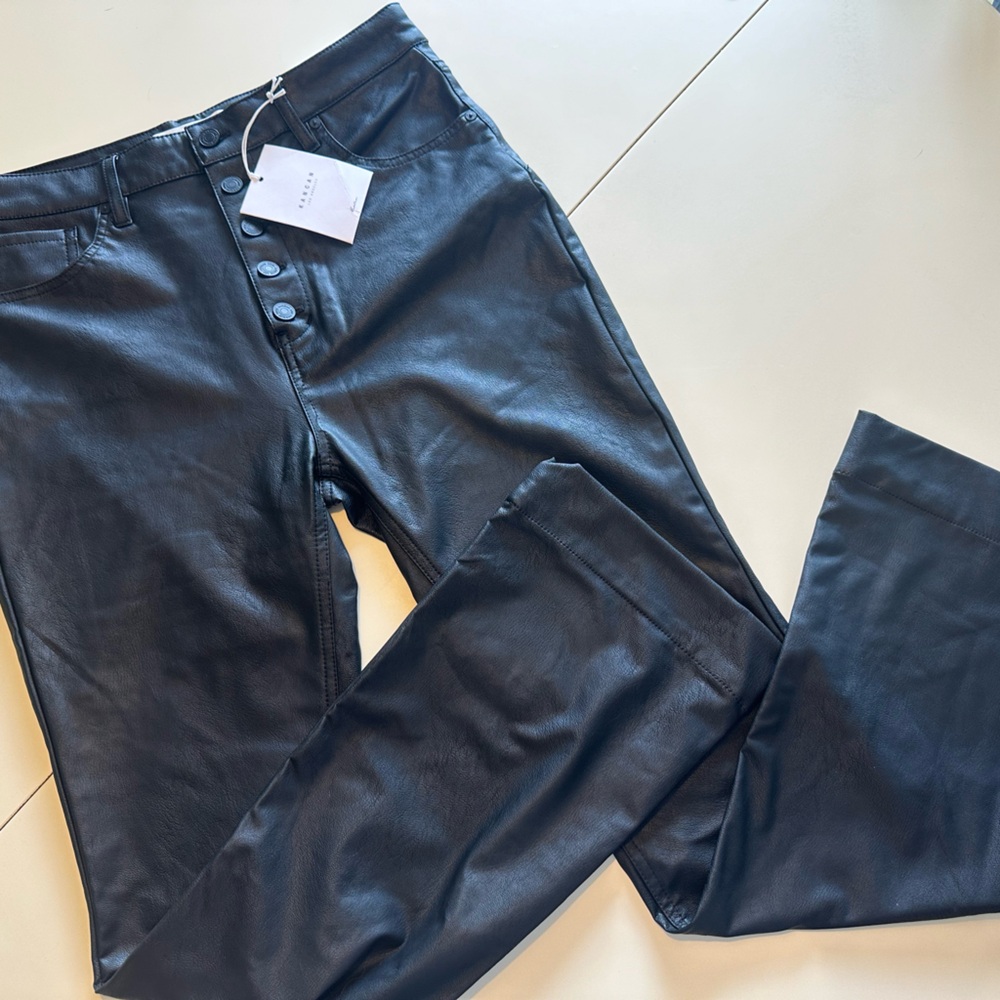 Kancan size 13 NWT faux leather flare button fly